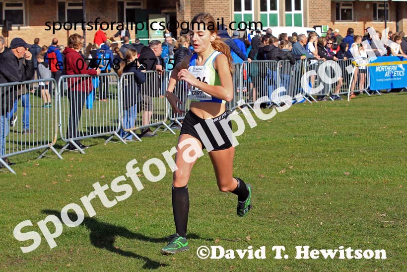 Girls under-15s 2022 Northern Cross Country Relays, Graves Park, Sheffield. Photo: David T. Hewitson/Sports for All Pics
